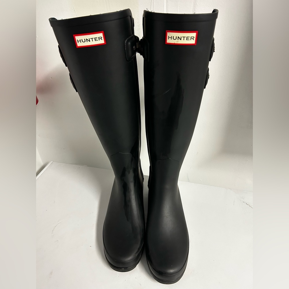 Barely worn Hunter Knee High waterproof rain boots